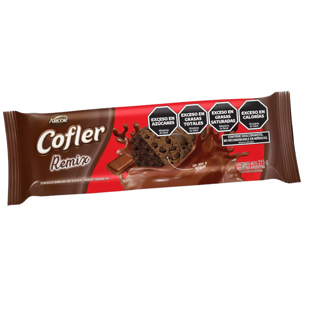 Cofler Remix Marbled Cake with Chocolate Chips Budín Marmolado con Chips de Chocolate, 215 g / 7.6 oz
