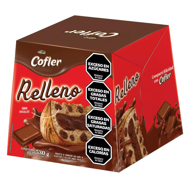 Arcor Cofler Sweet Bread Filled with Cofler Chocolate, 530 g / 18.76 oz