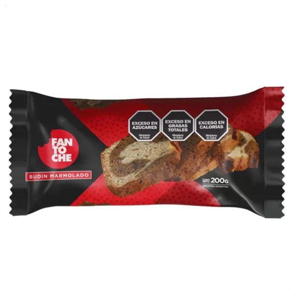 Fantoche Marble Cake Vanilla & Cocoa Flavor Budín Marmolado, 200 g / 7.05 oz