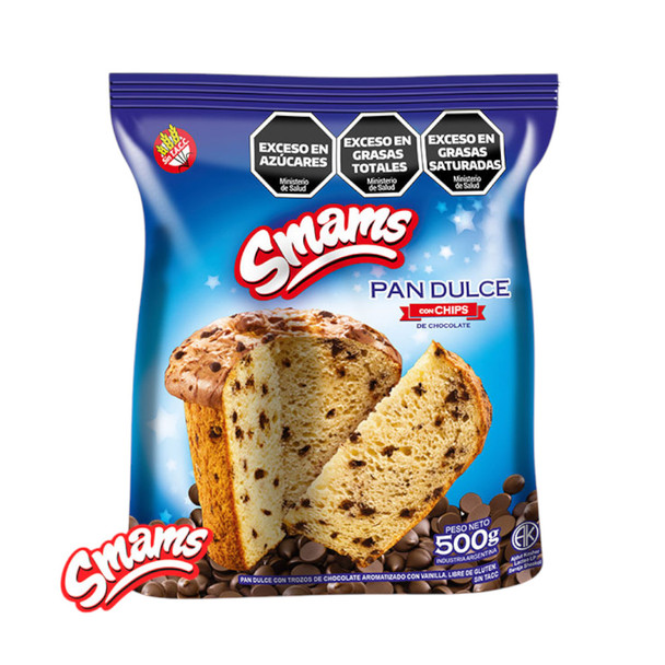 Smams Gluten-Free Pan Dulce with Chocolate Chips, 500 g / 17.64 oz
