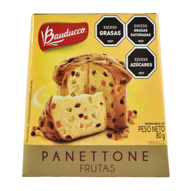 Bauducco Mini Panettone Mini Sweet Bread with Fruit, 80 g / 2.82 oz
