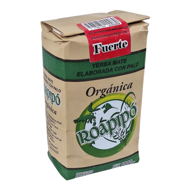 Roapipó Organic Yerba Mate Intense Fuerte, 1 kg / 2.2 lb