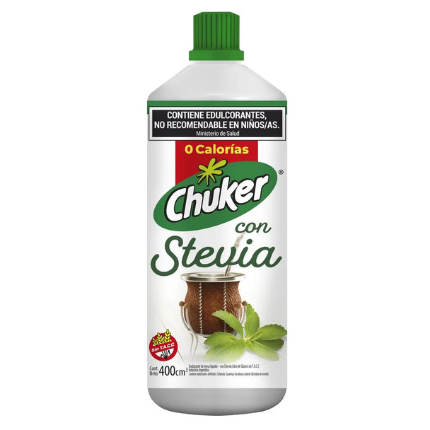 Chuker Liquid Sweetener With Stevia Zero Calories, 400 ml / 13.52 oz