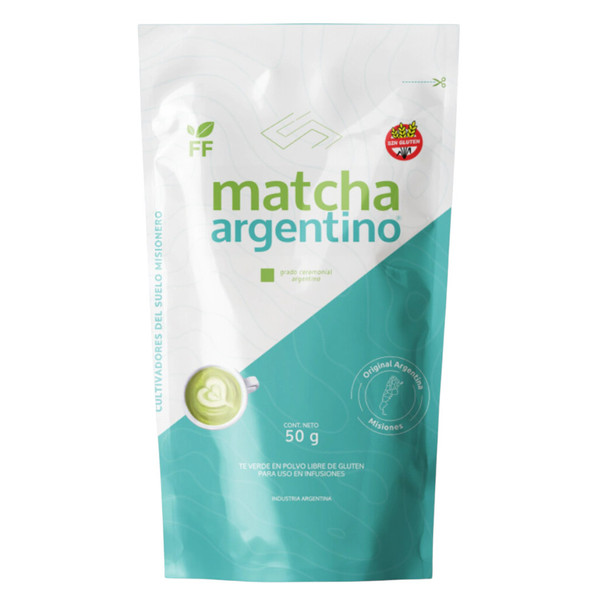 Fidel Foods Matcha Argentino Gluten-Free Green Tea Powder, 50 g / 1.76 oz