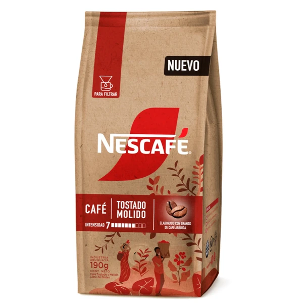 Nescafé Ground Coffee Toasted Intensity 7 Made with Arabica Coffee Beans, 190 g / 6.7 oz