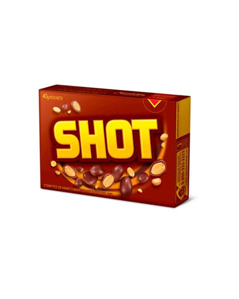Shot Confites de Maní con Chocolate Peanuts with Chocolate, 40 g / 1.41 oz (pack of 3)