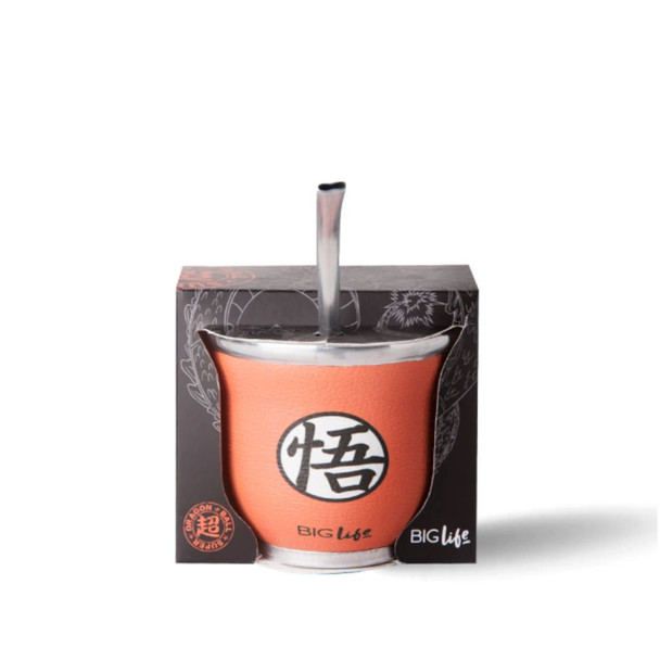 Big Life Mate Vidrio Dragon Ball Glass Mate with Bombilla, Forrado Design, Dishwasher-Safe