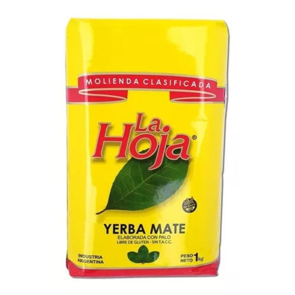 La Hoja Traditional Yerba Mate Clasificada, Gluten-Free, 1 kg / 2.2 lb
