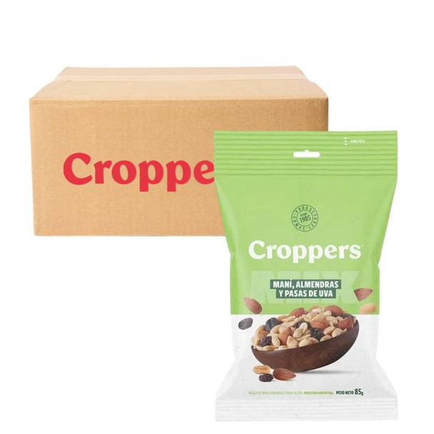 Croppers Peanut, Almond & Raisin Mix, Gluten-Free, 85 g / 2.99 oz (box of 40)