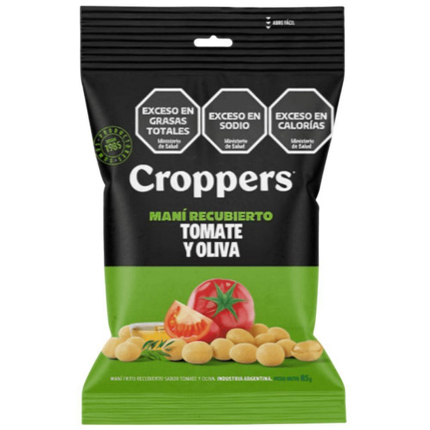 Croppers Crunchy Peanuts Tomato & Olive Flavor, Gluten-Free, 85 g / 2.99 oz