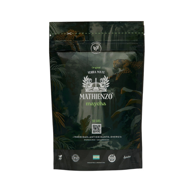 Mathienzo Maycha Biodinamica Organic Yerba Mate Powder, Superfood Antioxidant Energy Boost, 50 g / 1.76 oz
