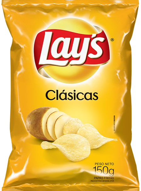 Lay's Papas Clásicas Classic Potatoes Chips, 150 g / 5.29 oz