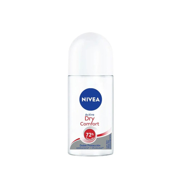 Nivea Active Dry Comfort Antiperspirant Roll-On, 72H Protection, Alcohol-Free, 50 ml / 1.69 oz