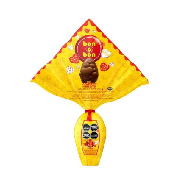 Bon o Bon Milk Chocolate Easter Egg with Candies & Mini Eggs, 70 g / 2.46 oz