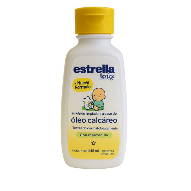 Estrella Baby Chamomile Cleansing Emulsion Óleo Calcáreo con Manzanilla, 245 ml / 8.3 fl oz