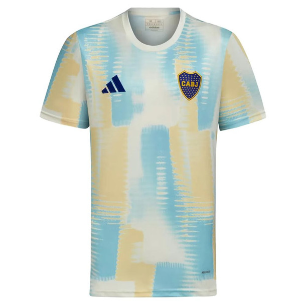 Adidas Boca Juniors Prematch Jersey - Fan Version AEROREADY for Men Camiseta Prepartido Versión Hincha Hombre 24/25