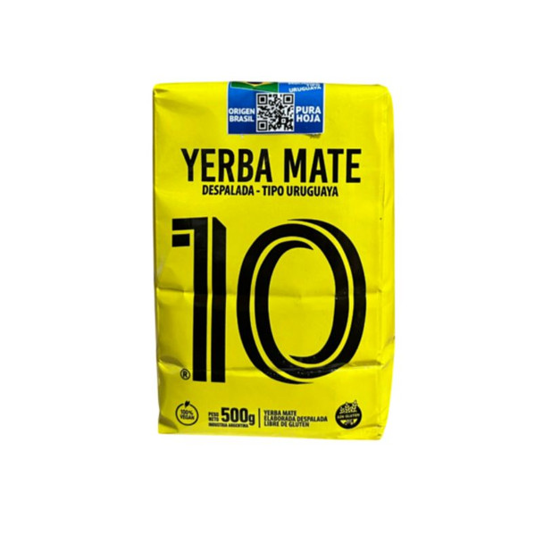 10 Yerba Mate Despalada Tipo Uruguaya Gluten Free, 500 g / 1.1 lb