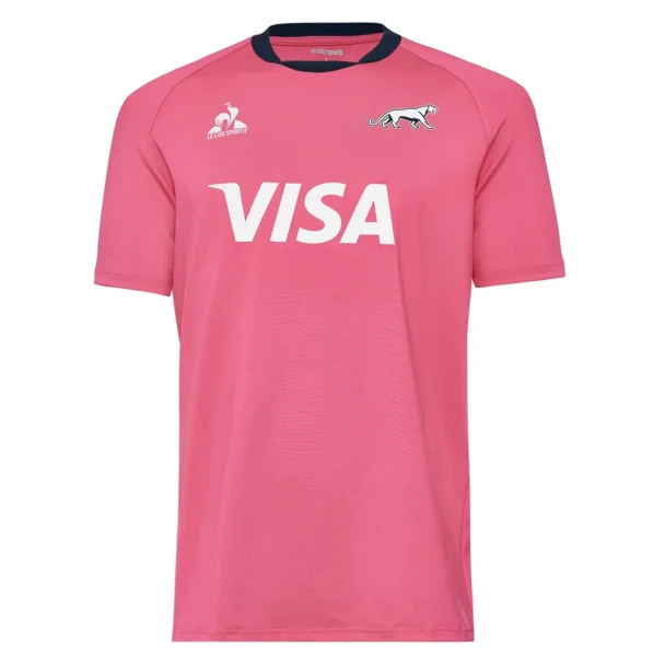 Le Coq Sportif Los Pumas Pink Training Jersey Rugby For Men Camiseta de Entrenamiento Rosa Hombre 24/25