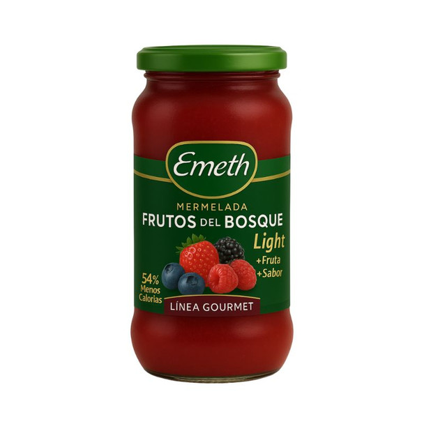 Emeth Diet Forest Fruit Jam Light Mermelada de Frutos del Bosque Sin T.A.C.C, 390 g / 13.8 oz