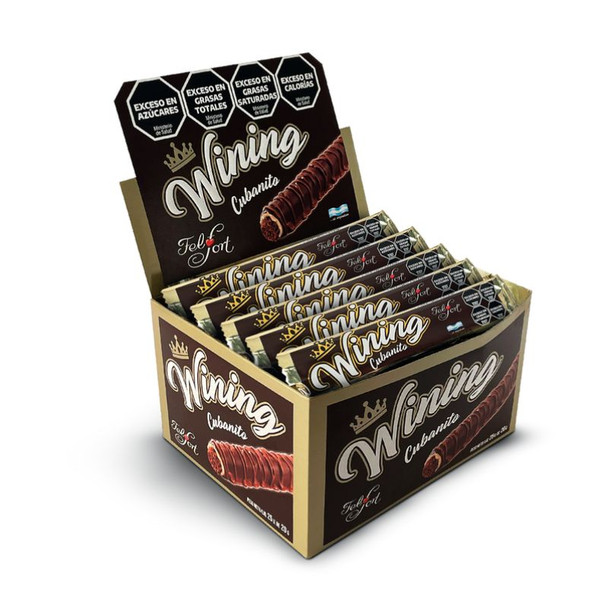 Felfort Wining Chocolate-Filled Cubanito Relleno de Chocolate, 500 g / 1.1 lb (25 Count)