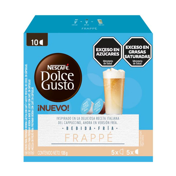 Nescafé Dolce Gusto Frappé Coffee & Milk Cold Drink Capsules, 135 g / 4.76 oz (box of 10)