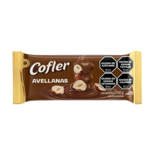 Cofler Chocolate with Hazelnuts Smooth and Creamy Chocolate con Avellanas, 140 g / 4.94 oz
