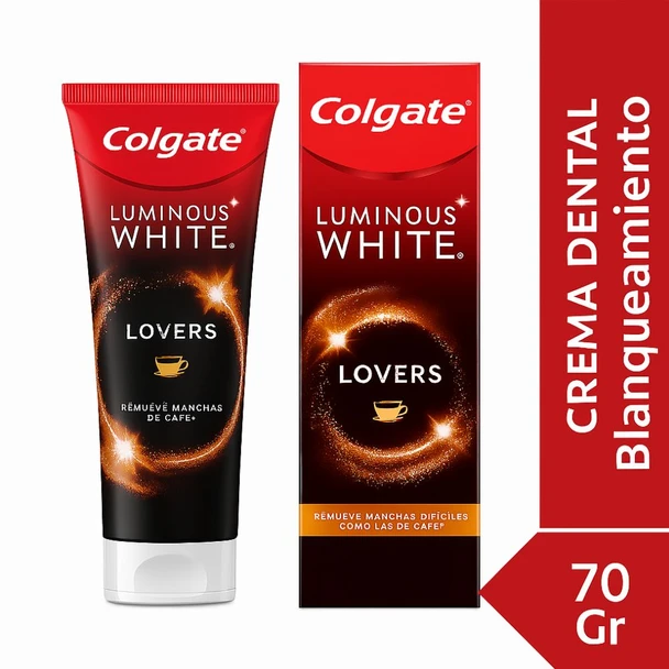 Colgate Luminous White Coffee Lovers Café Toothpaste – Coffee Stain Removal, Whitening Formula, 70 g / 2.5 oz