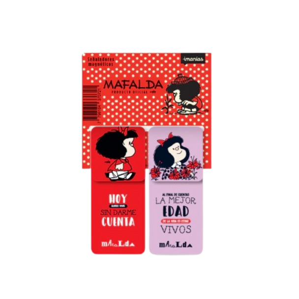 Mafalda Magnetic Bookmarks XL – Set of 2 – Official Licensed Quino Product