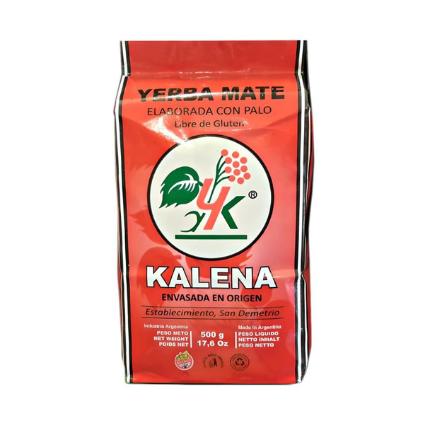 Kalena Agroecologic Yerba Mate Wholesale Bulk Pack, 500 g / 1.1 lb ea (12 count per pack)