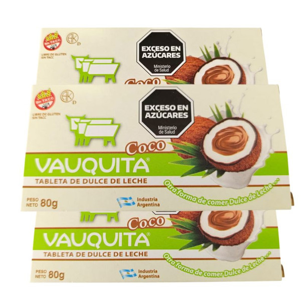 Vauquita Coconut Flavor Tablet, 80 g / 2.82 oz (pack of 3)