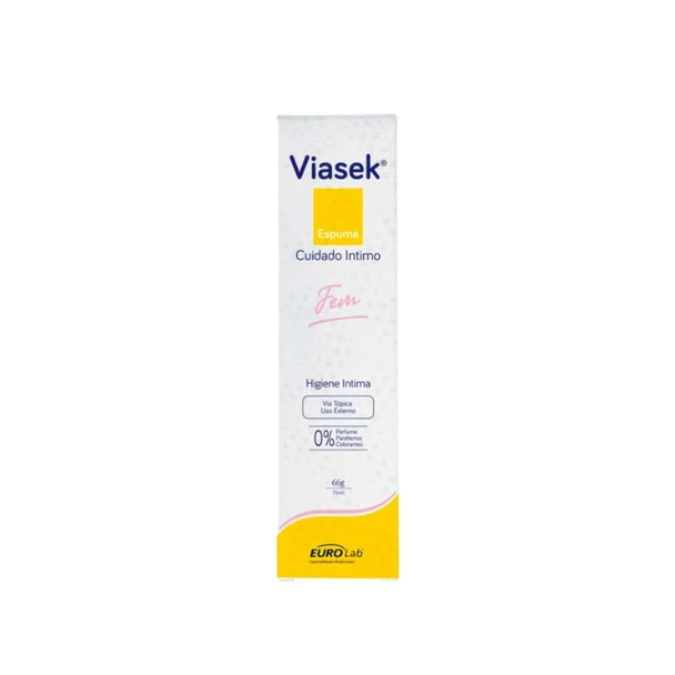 Viasek Espuma Fem Intimate Hygiene Foam, 75 ml / 2.53 fl oz