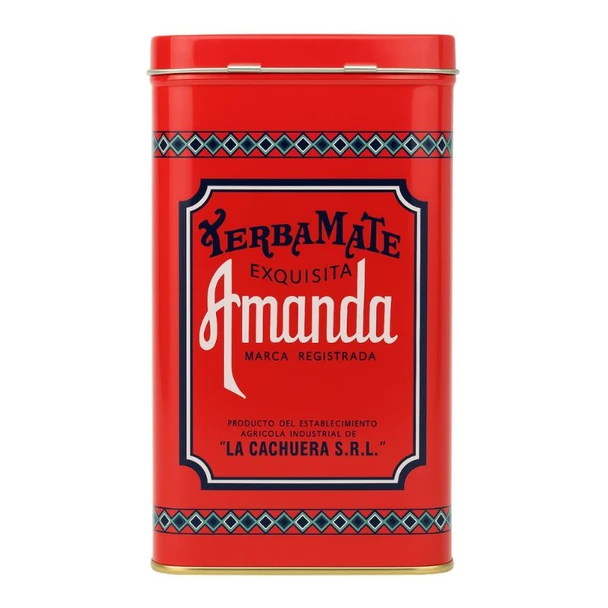 Amanda Yerba Mate with Eco-Friendly Metal Tin, 500 g / 17.64 oz
