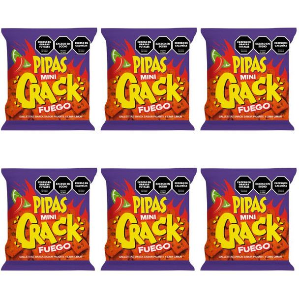 Pipas Mini Crack Fuego Spicy Sunflower Seeds, 40 g / 1.41 oz (pack of 6) Pipas Mini Crack Fuego Spicy Sunflower Seeds, 40 g / 1.41 oz (pack of 6)