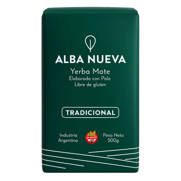 Alba Nueva Traditional Yerba Mate by Zaira Nara, 500 g / 17.64 oz