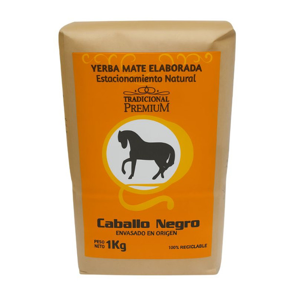 Caballo Negro Premium Traditional Yerba Mate, 1 kg / 2.2 lb Caballo Negro Premium Traditional Yerba Mate, 1 kg / 2.2 lb