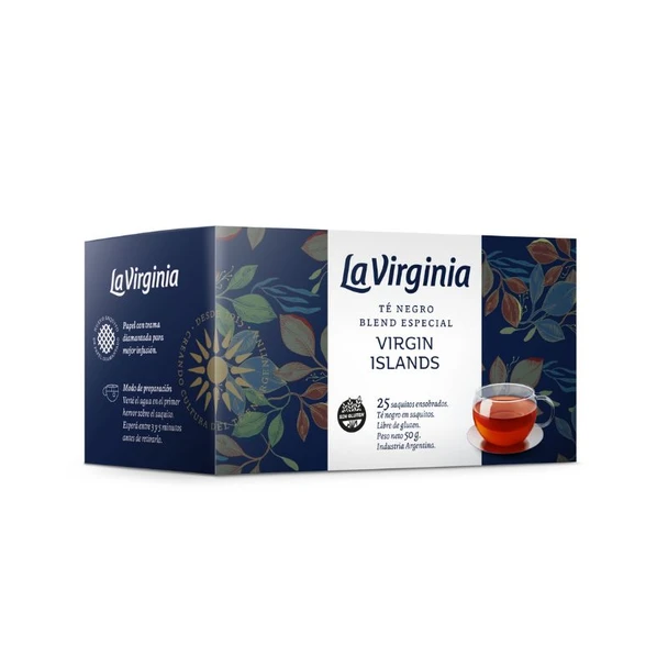 La Virginia Virgin Islands Herbal Tea Blend, 50 g / 1.76 oz (box of 25)