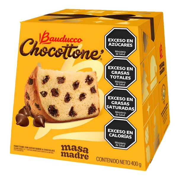Bauducco Panettone with Chocolate Chips and Sourdough, 400 g / 14.1 oz
