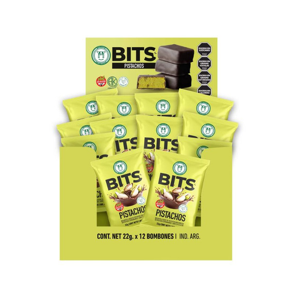 Felices las Vacas Vegan Pistachio Bites with Semi-Dark Coating, 264 g / 9.31 oz (box of 12)