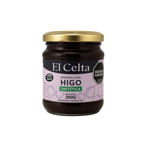 El Celta Light Fig Jam in Glass Jar, 300 g / 10.58 oz