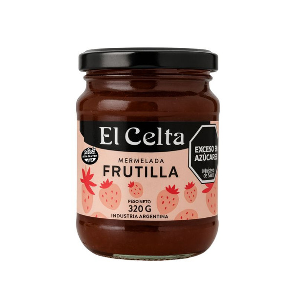 El Celta Strawberry Jam in Glass Jar, 320 g / 11.29 oz