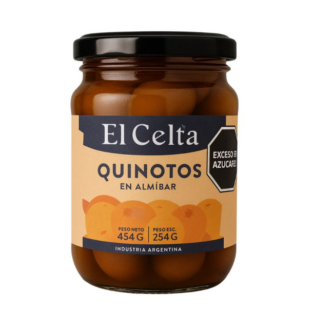 El Celta Quinotos Kumquats in Syrup, 454 g /16 oz