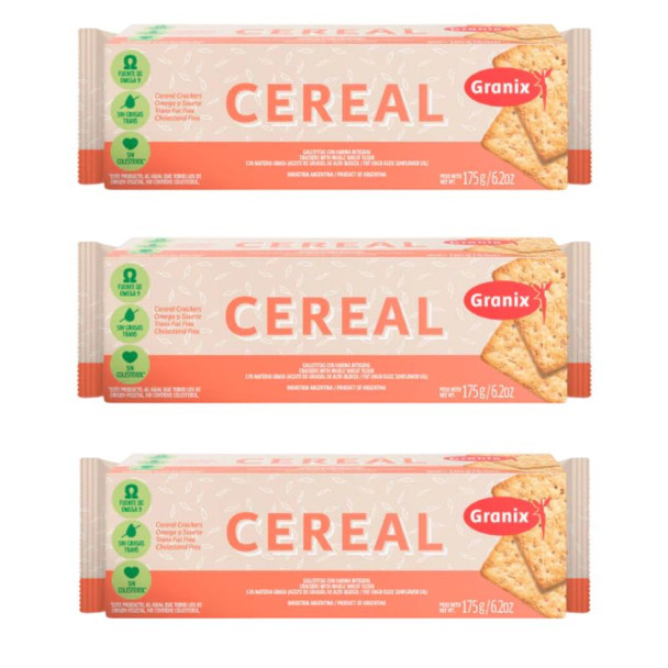 Granix Cereal Cookies, 175 g / 6.17 oz (pack of 3)