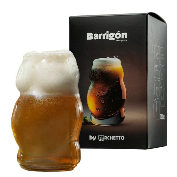 Ferchetto Beer Glass Barrigón Style, 750 ml / 25.4 oz