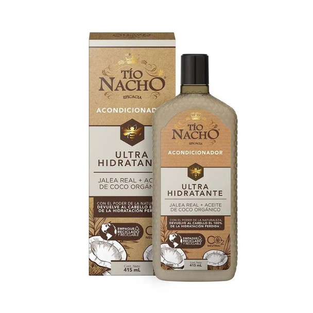 Tío Nacho Conditioner Ultra Hydrating with Royal Jelly & Organic Coconut Oil, 415 ml / 14.0 fl oz