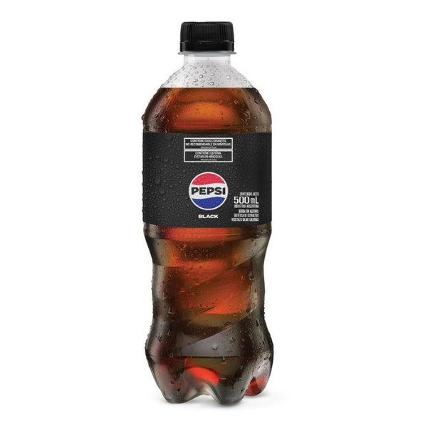 Pepsi Light Black Soda Bottle, 500 ml / 16.91 fl oz