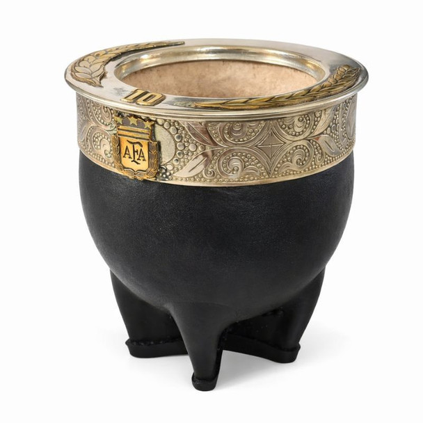 Pardo Imperial Premium Mate with AFA 3-Star Charm - Leather Wrapped Gourd