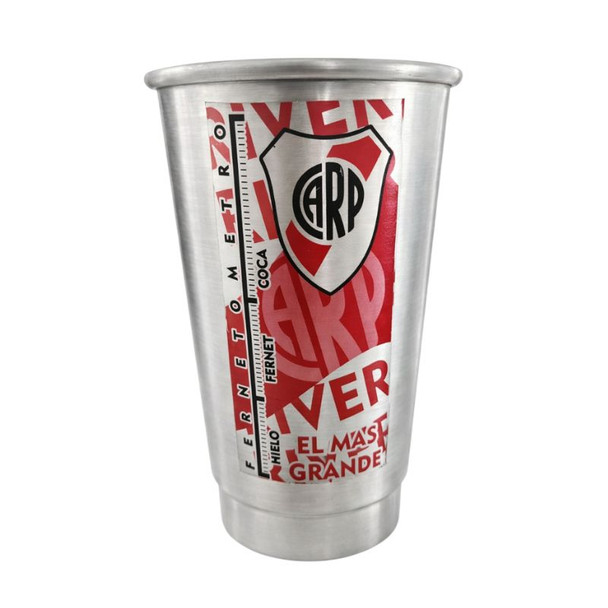 River Plate 'El Más Grande' Fernetometer Stainless Steel Cup, 1 l / 33.8 oz capacity