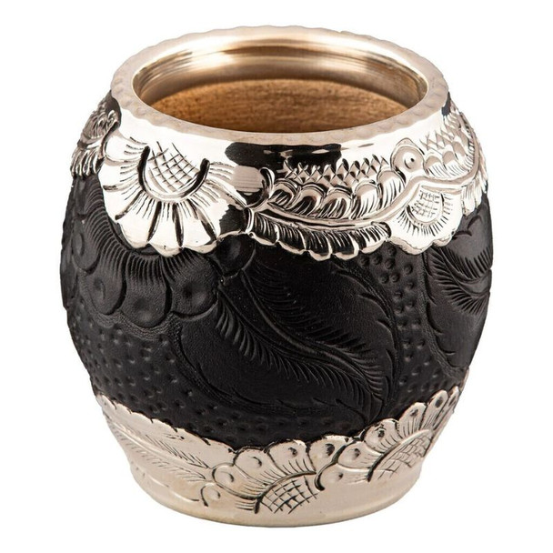 Matesur Torpedo Mate Gourd Orfebre Double Calado Alpaca & Leather