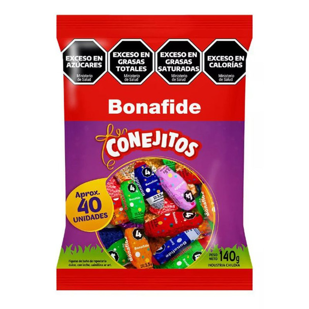 Bonafide Conejitos Milk Chocolate Candy Pieces Bag, 140 g / 4.94 oz