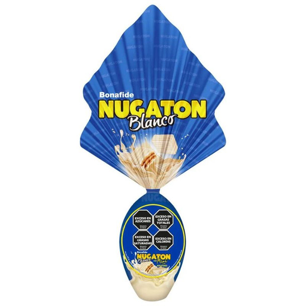 Bonafide Nugatón Blanco Easter Egg White Chocolate with Mini Nugatón Bites, 177 g / 6.2 oz